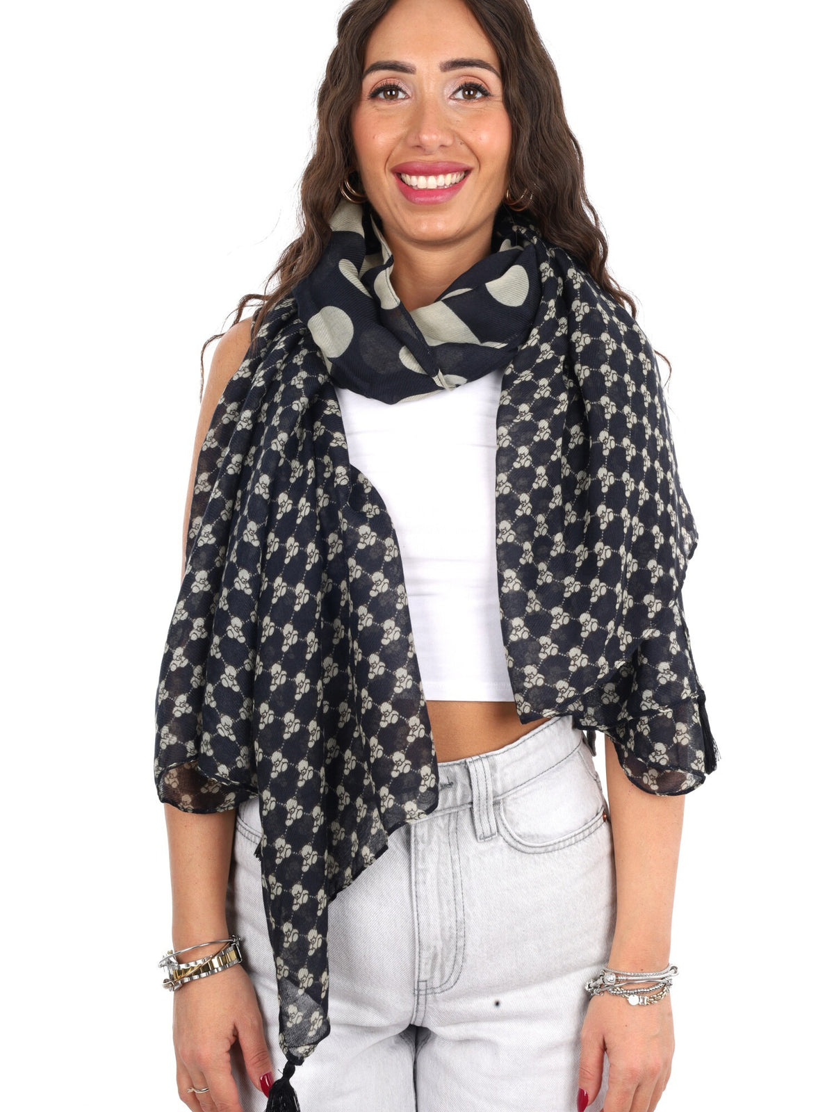 Pashbag pashmina da unisex nero