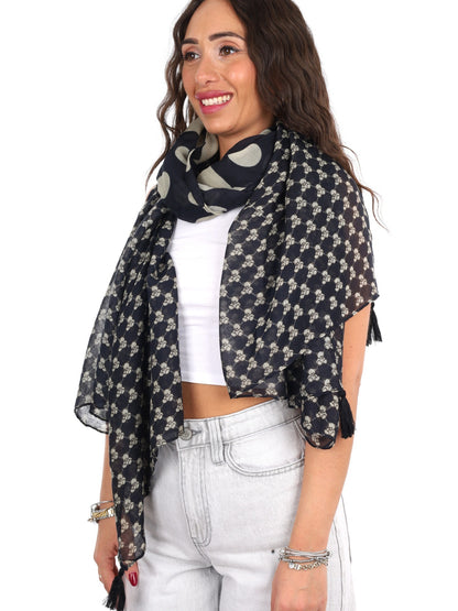 Pashbag pashmina da unisex nero