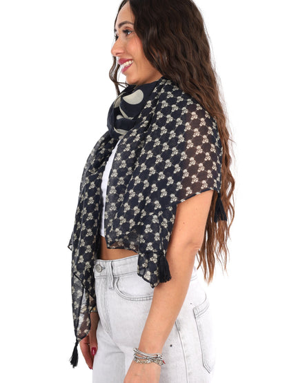 Pashbag pashmina da unisex nero