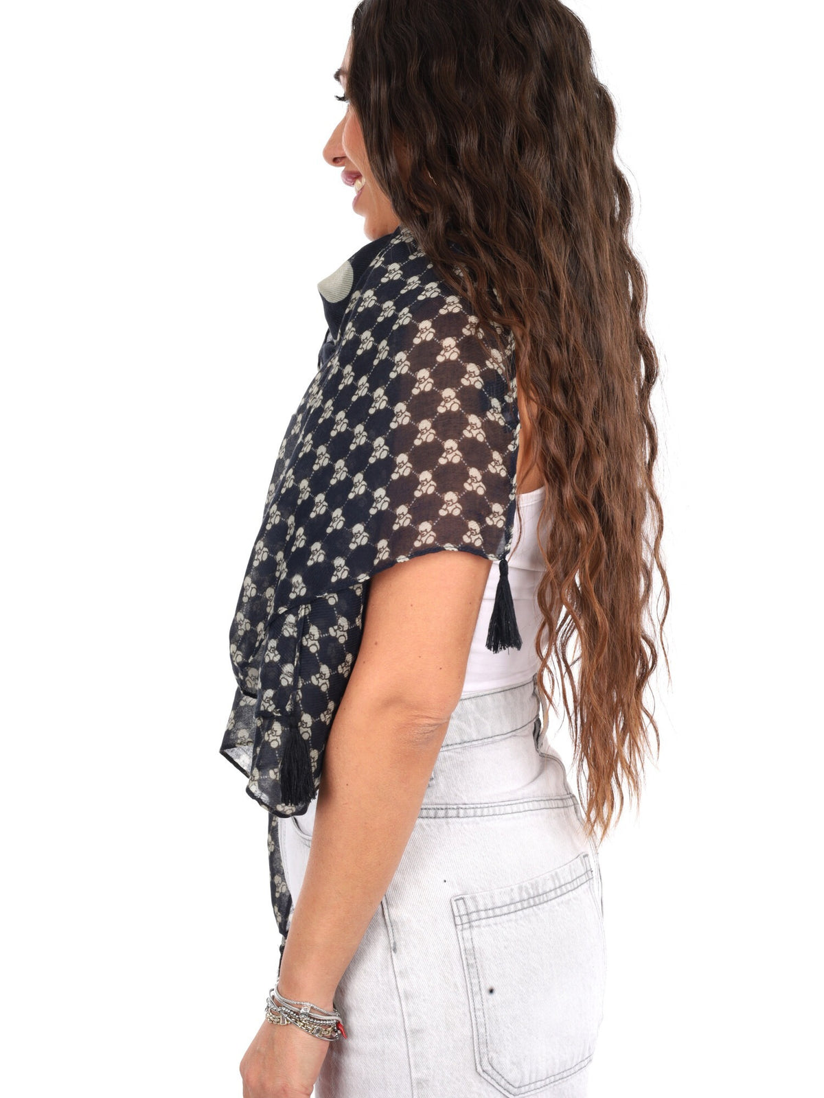 Pashbag pashmina da unisex nero