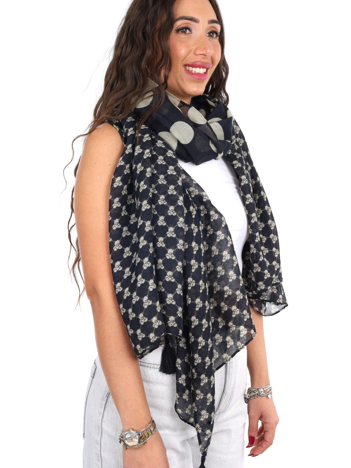 Pashbag pashmina da unisex nero