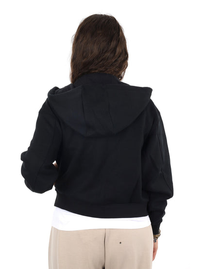 Guess brianna fullzi felpa da donna nero