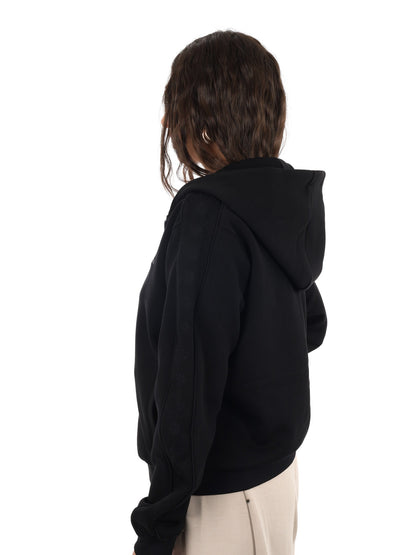 Guess elsa full zip felpa da donna nero