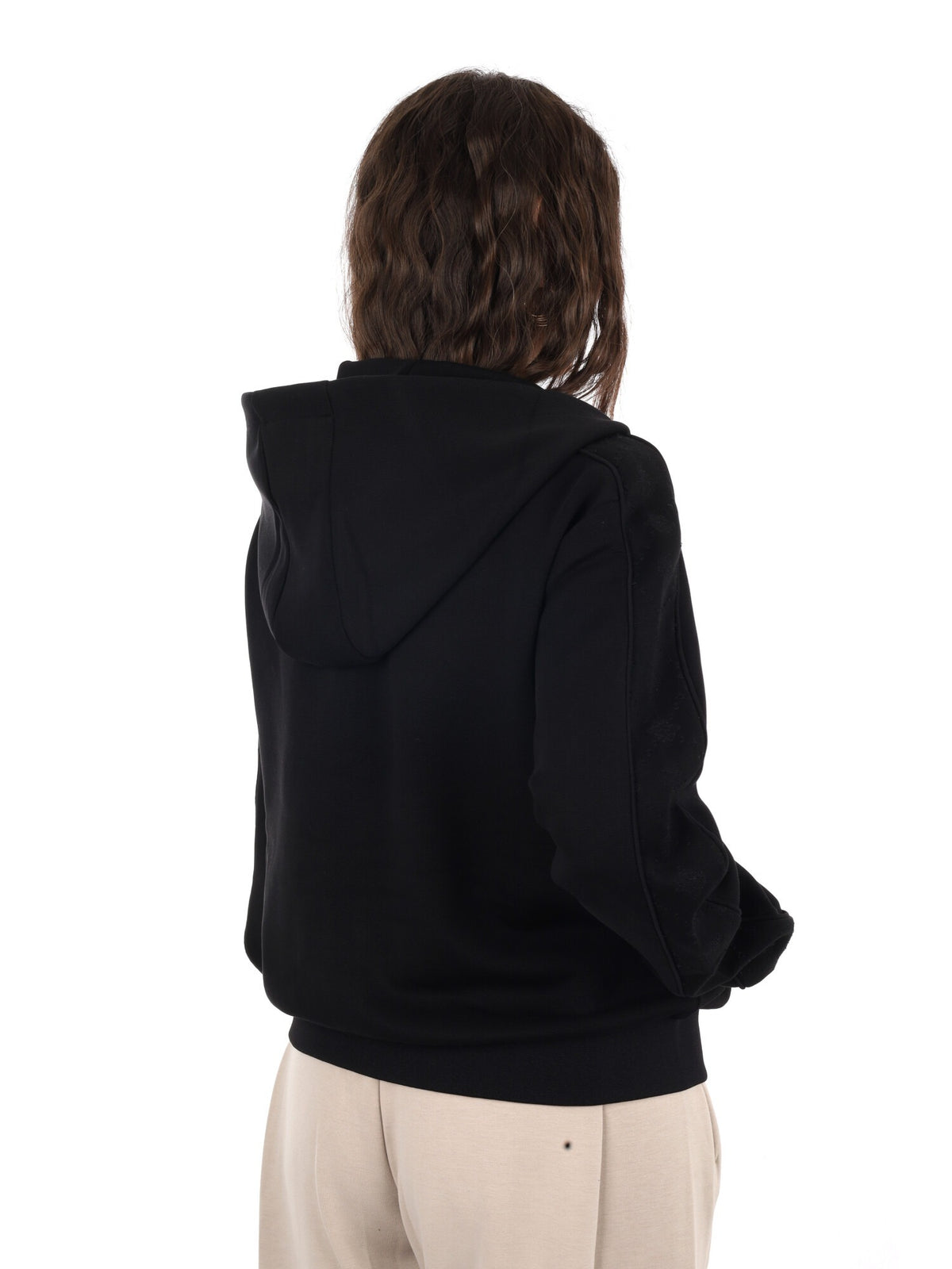 Guess elsa full zip felpa da donna nero