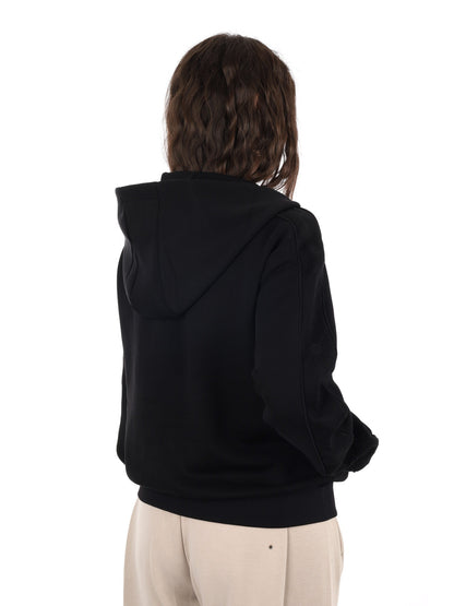 Guess elsa full zip felpa da donna nero
