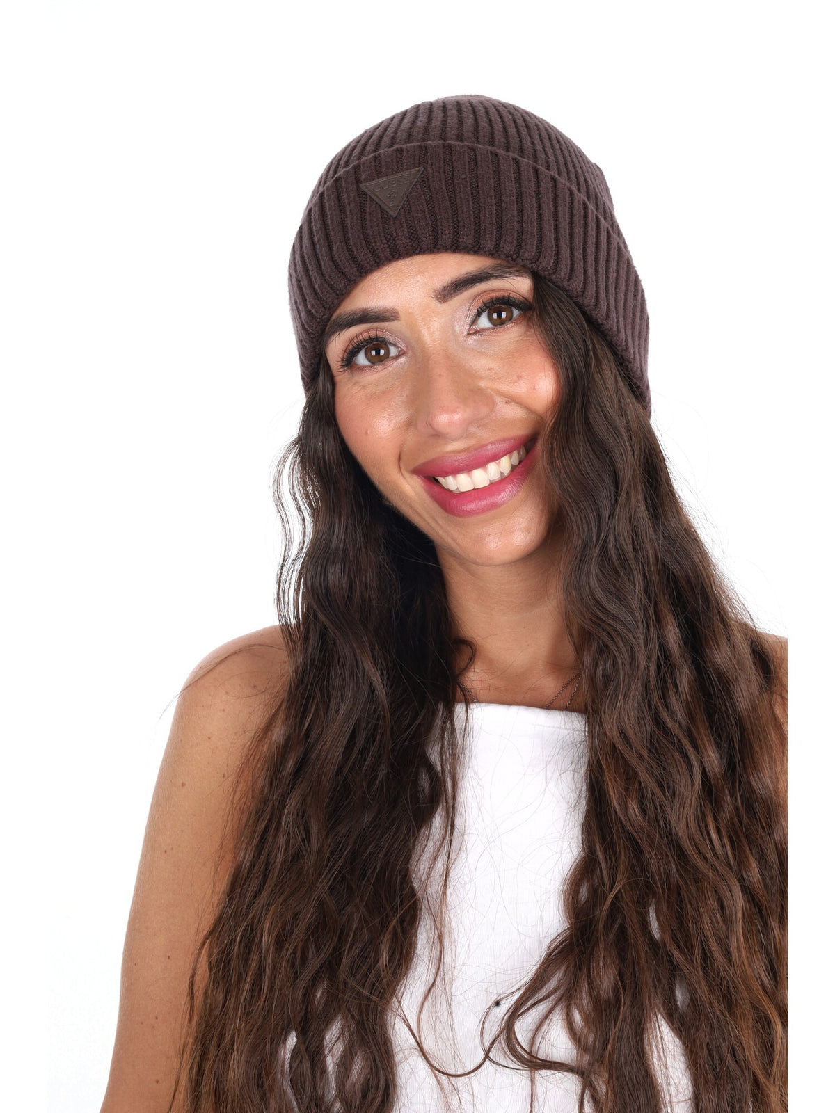 Guess poppy beanie cappello da unisex caffe'