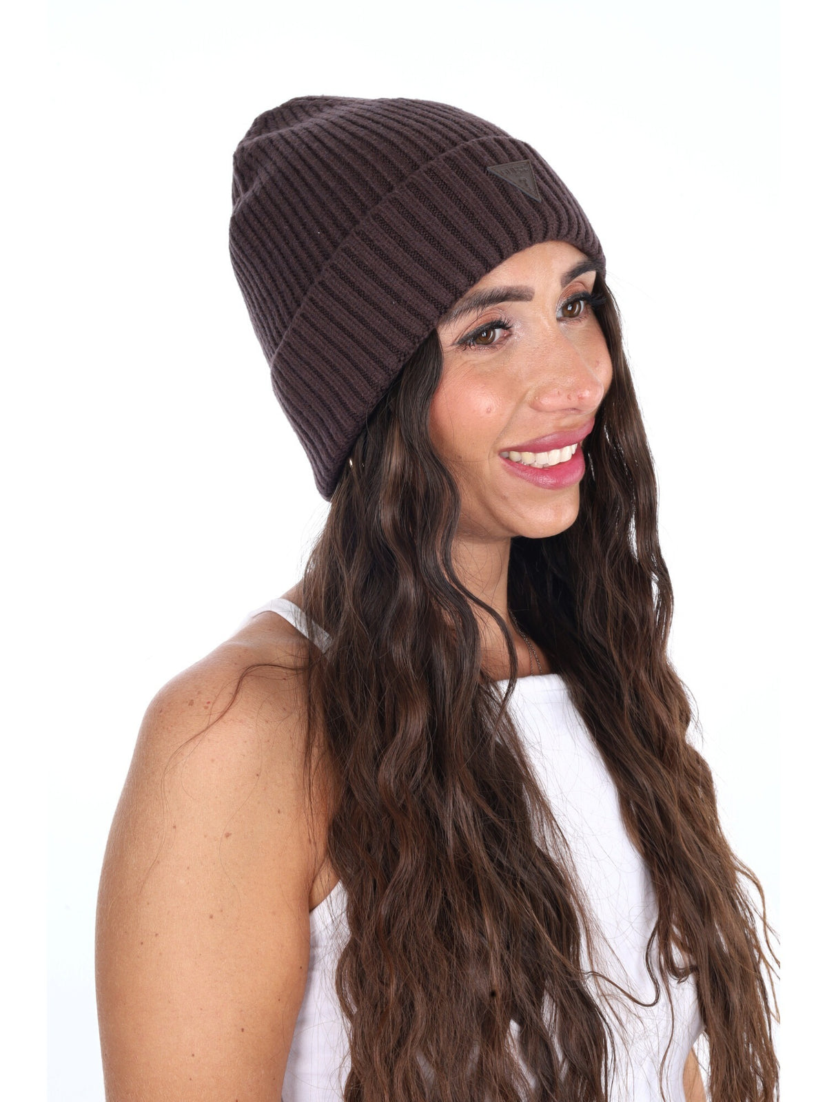 Guess poppy beanie cappello da unisex caffe'