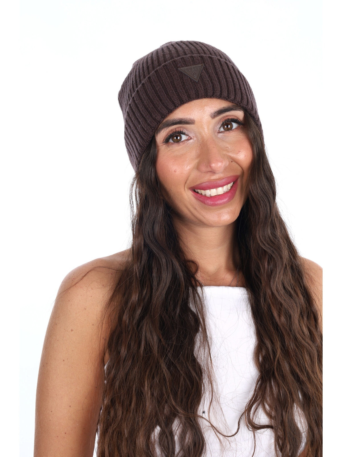 Guess poppy beanie cappello da unisex caffe'