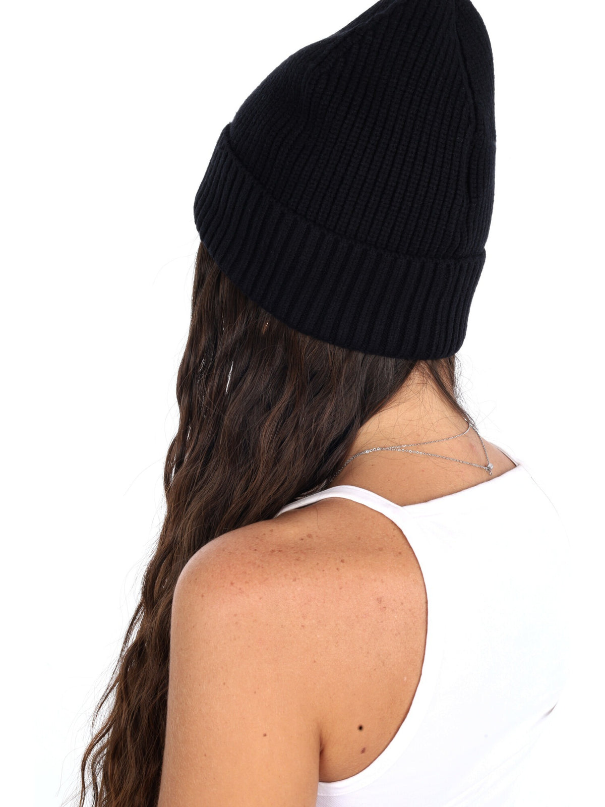 Guess poppy beanie cappello da unisex nero