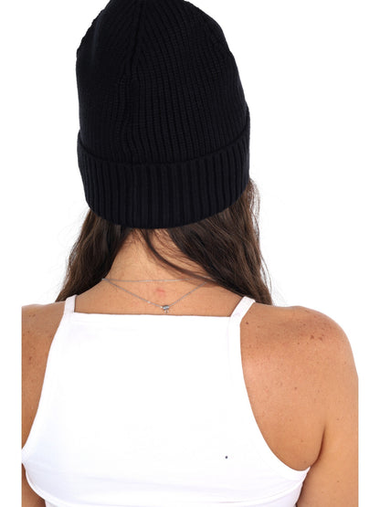 Guess poppy beanie cappello da unisex nero