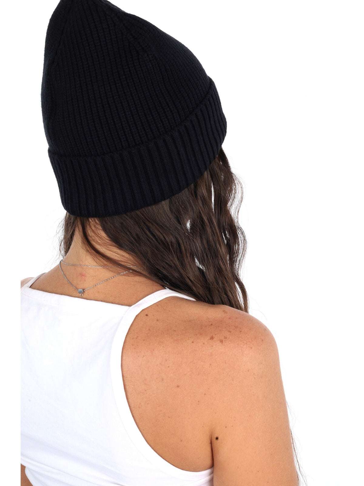 Guess poppy beanie cappello da unisex nero