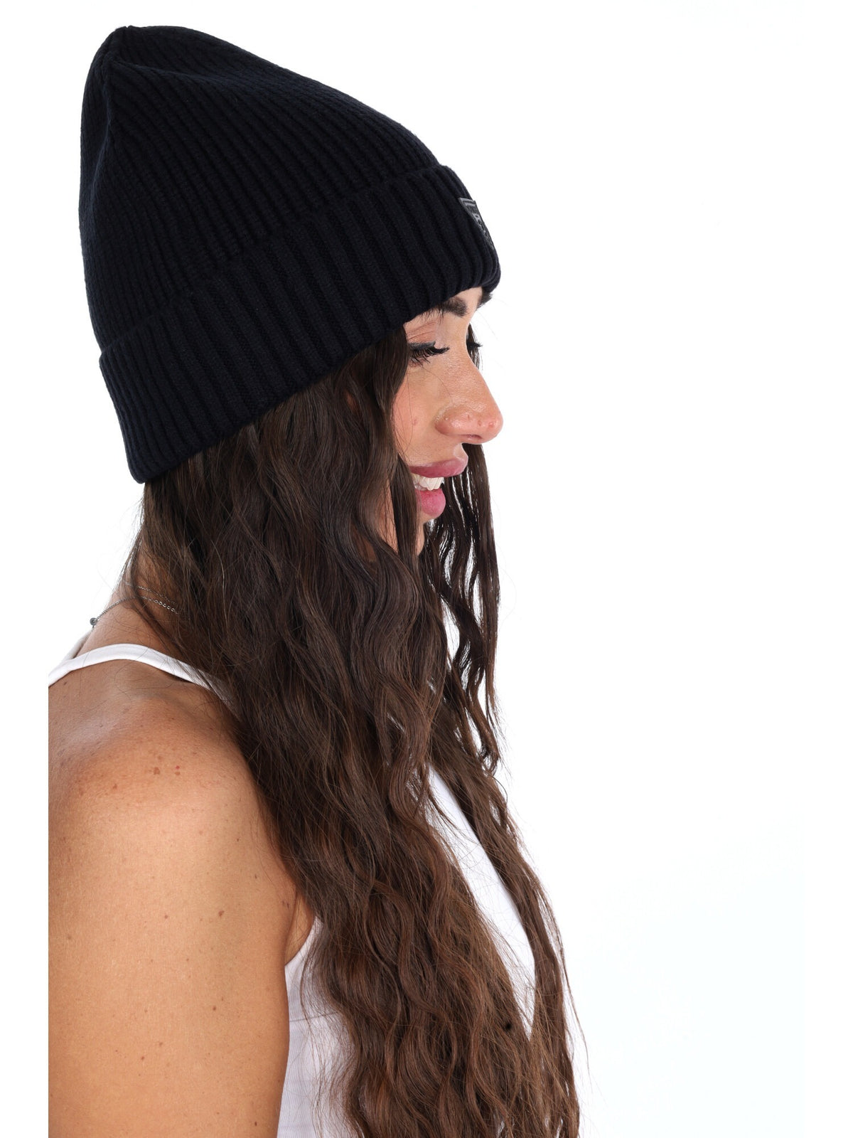 Guess poppy beanie cappello da unisex nero