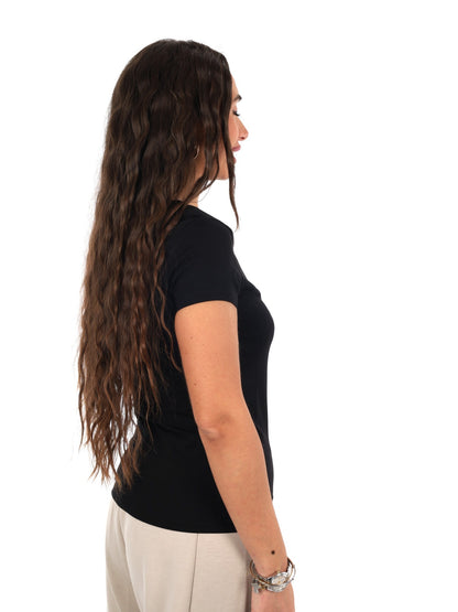 Guess avery t-shirt da donna nero