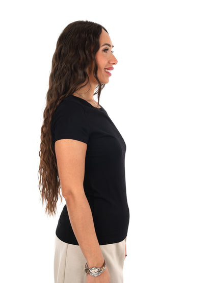 Guess avery t-shirt da donna nero