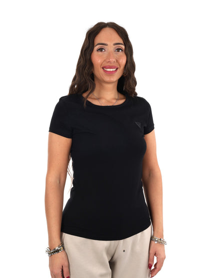 Guess avery t-shirt da donna nero