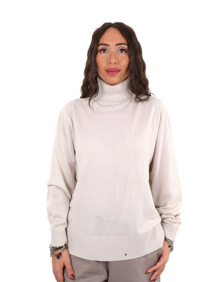 Armani excange pullo maglia da donna panna