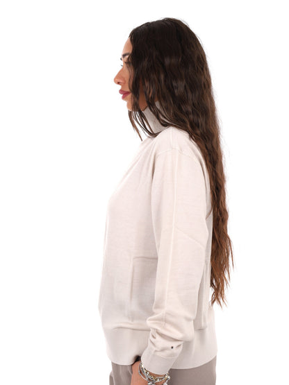 Armani excange pullo maglia da donna panna