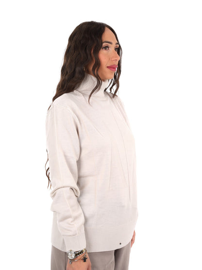 Armani excange pullo maglia da donna panna