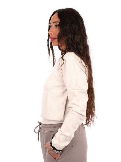Armani excange pullo maglia da donna panna