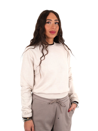 Armani excange pullo maglia da donna panna