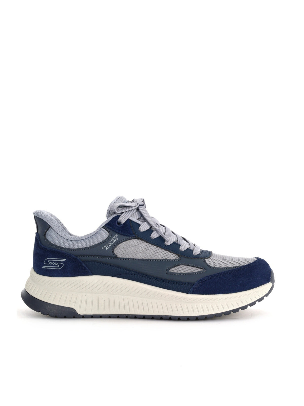 Skechers bobs squad sneakers da uomo blu-grigio