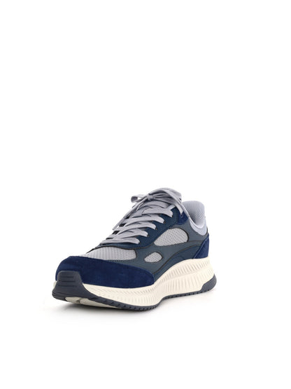 Skechers bobs squad sneakers da uomo blu-grigio