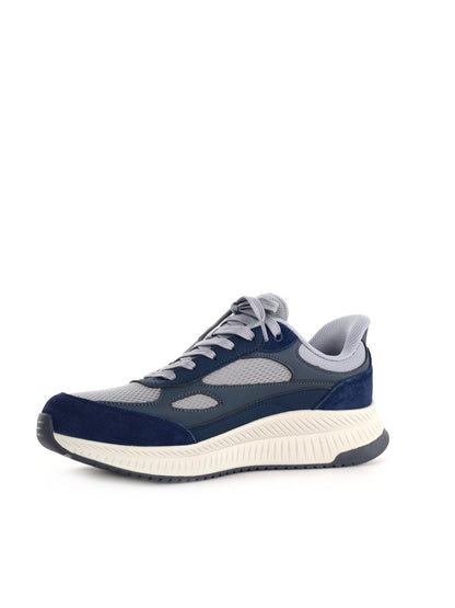Skechers bobs squad sneakers da uomo blu-grigio