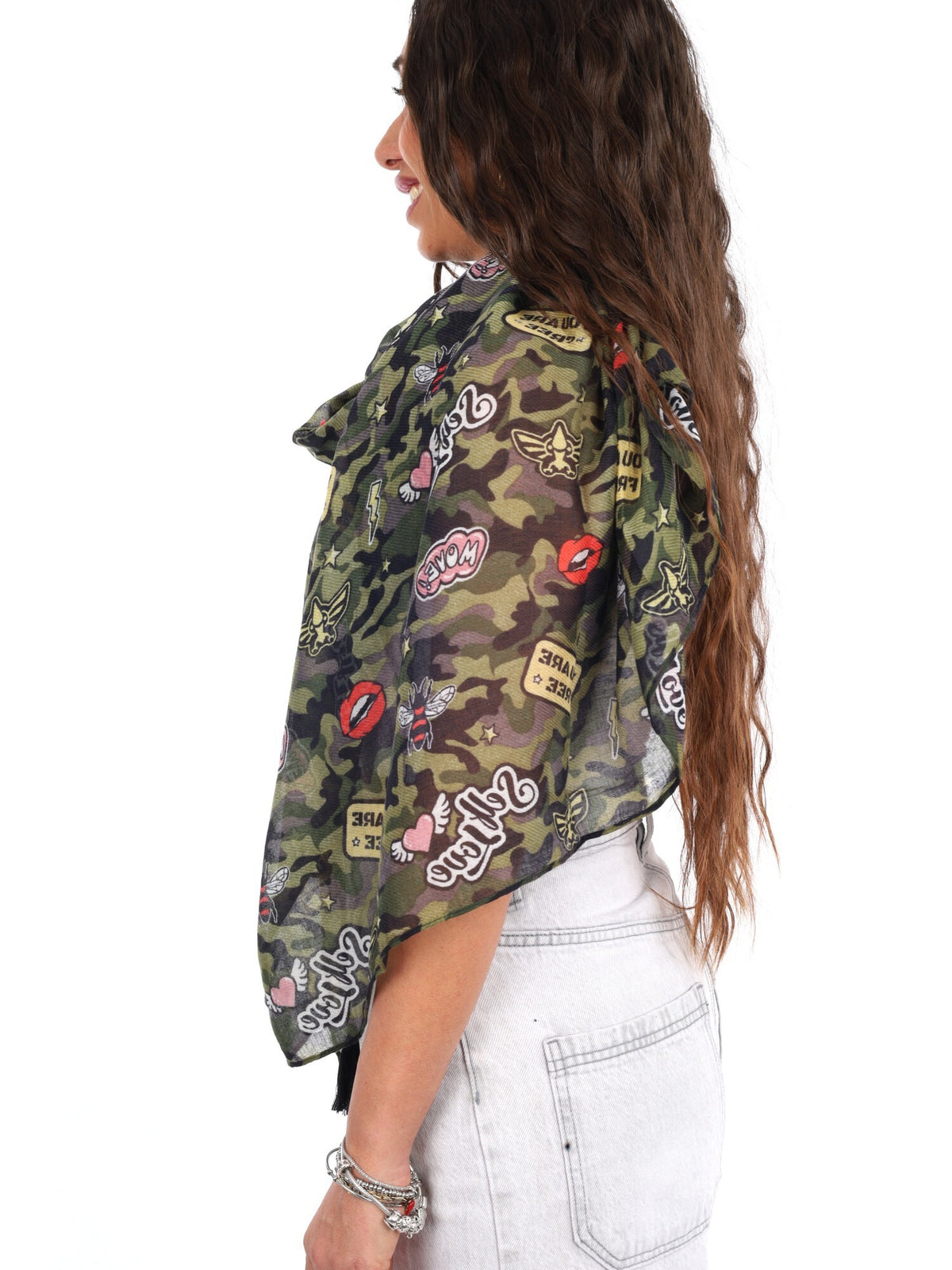Pashbag pashmina da unisex mimetico