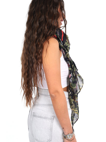 Pashbag pashmina da unisex mimetico