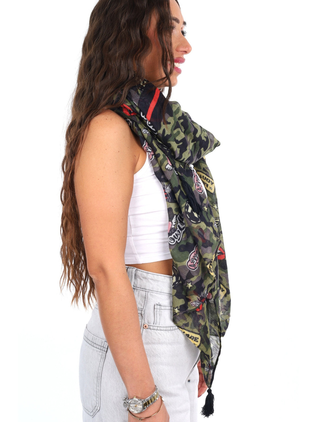 Pashbag pashmina da unisex mimetico