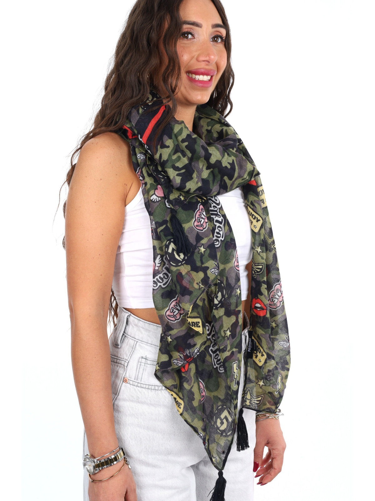 Pashbag pashmina da unisex mimetico
