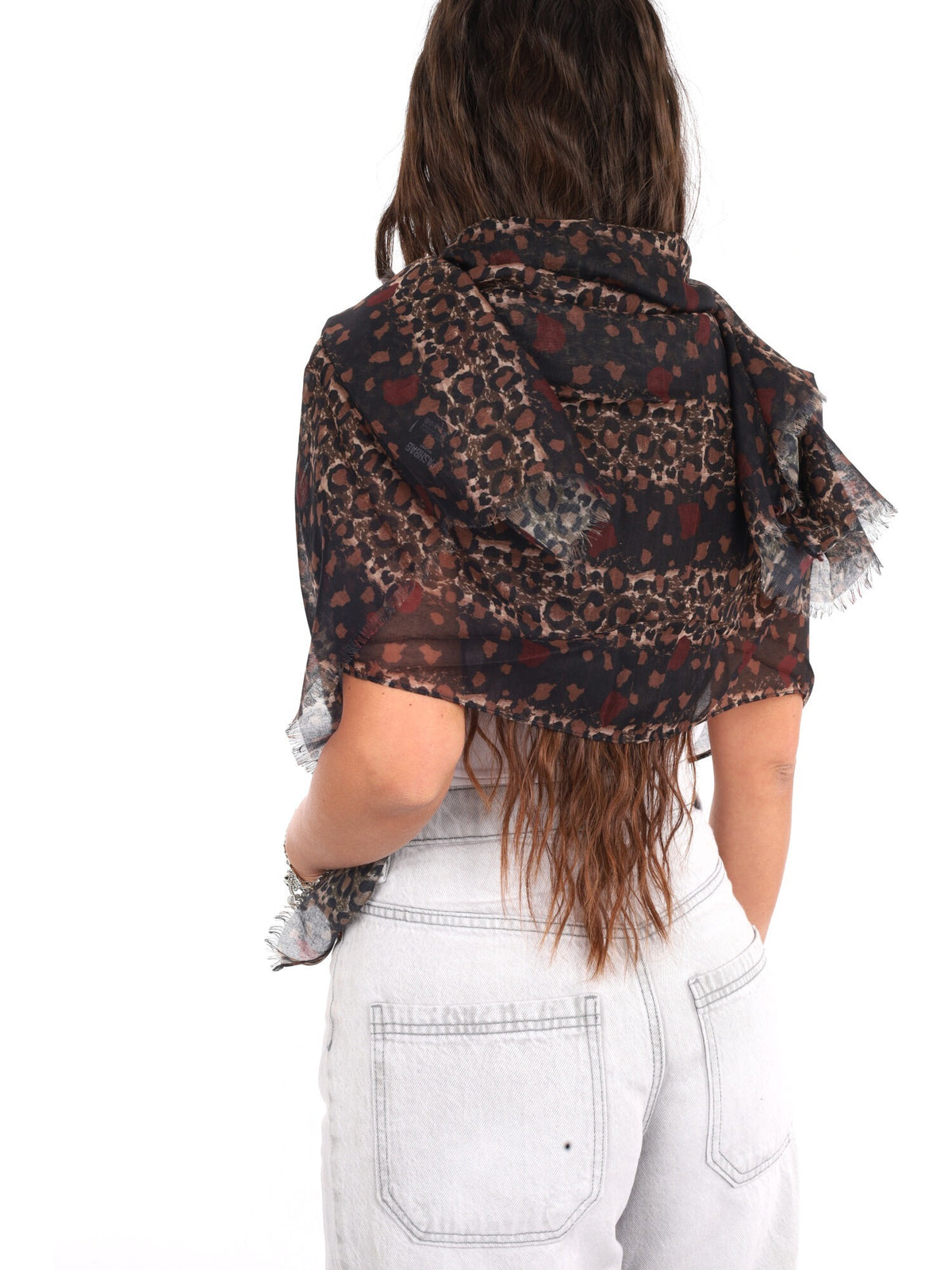 Pashbag golden pashmina da unisex maculato
