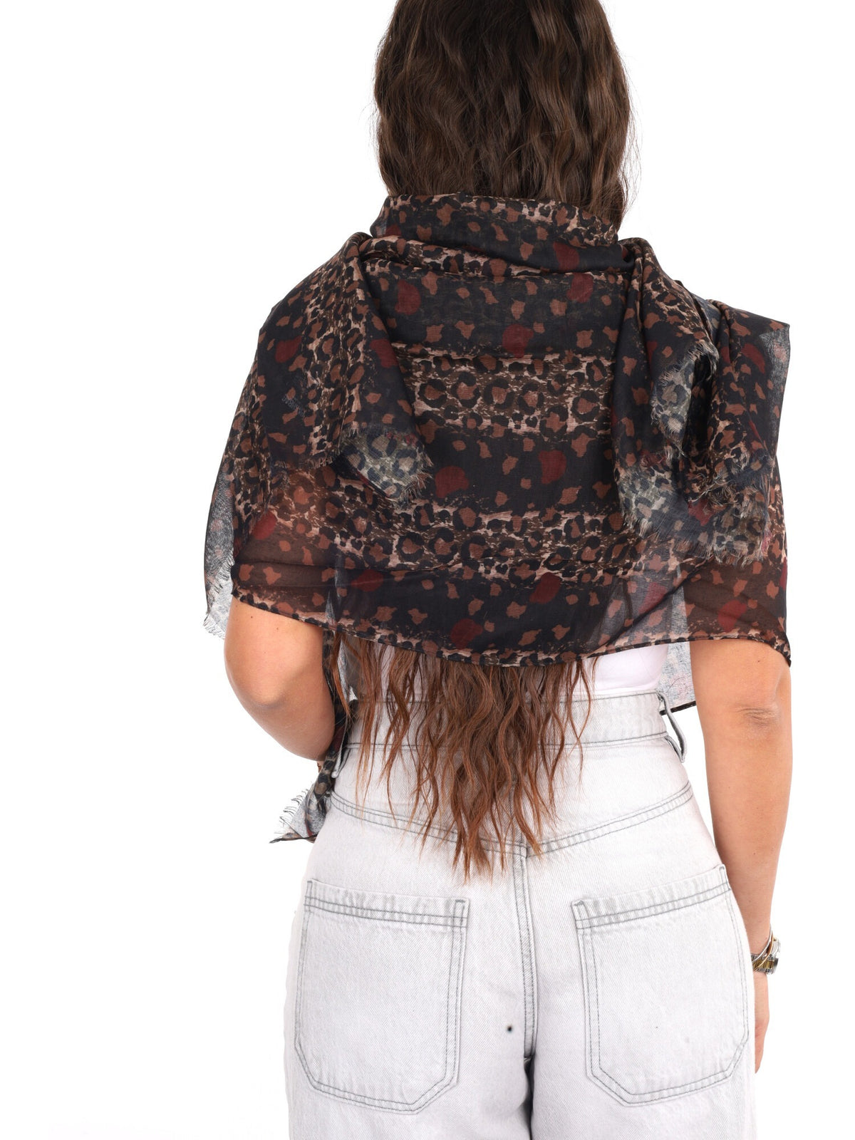 Pashbag golden pashmina da unisex maculato