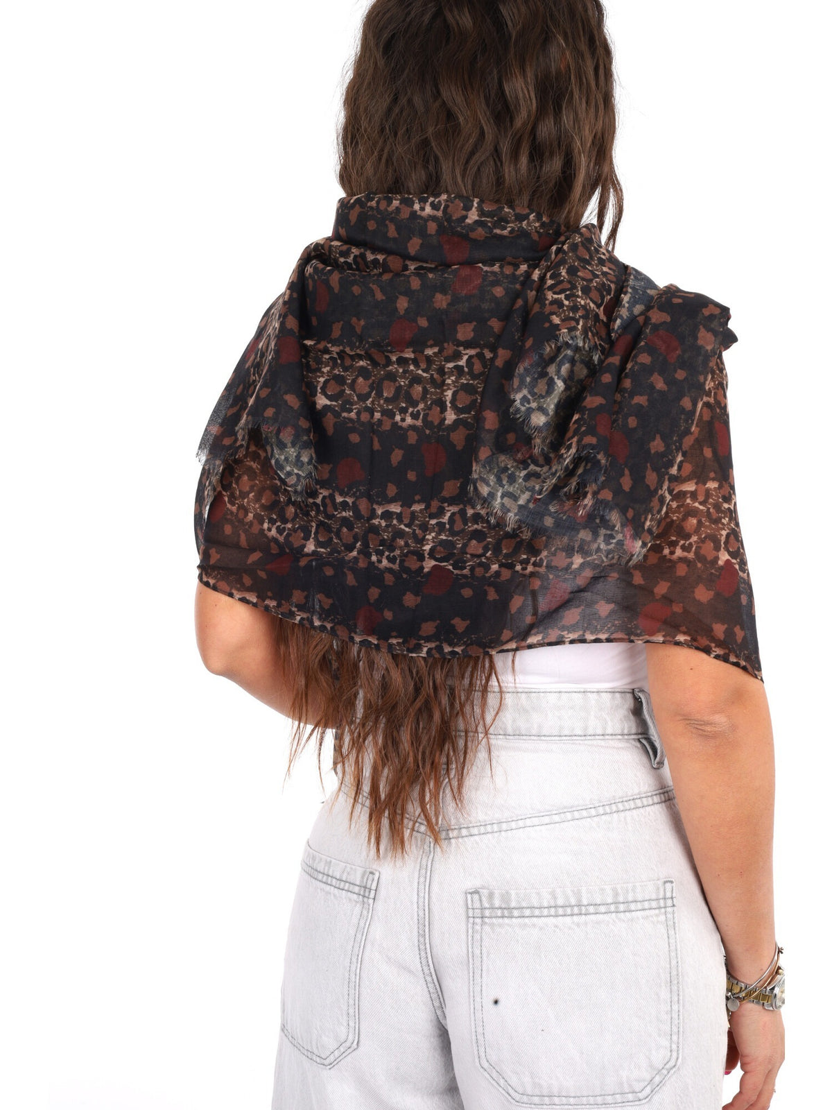 Pashbag golden pashmina da unisex maculato