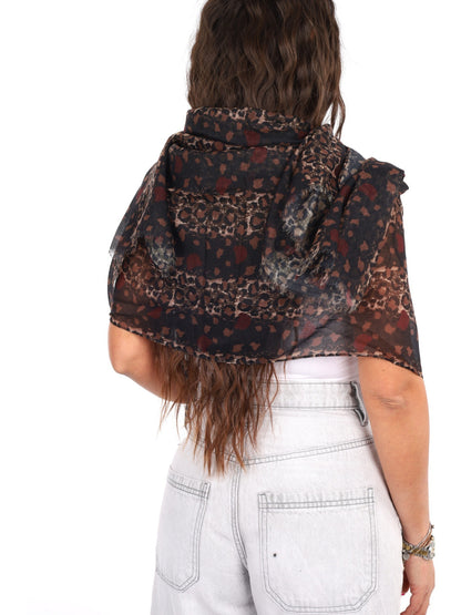 Pashbag golden pashmina da unisex maculato