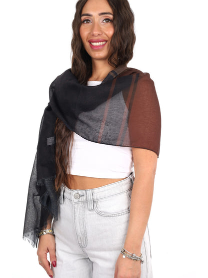 Pashbag soho pure pashmina da unisex nero