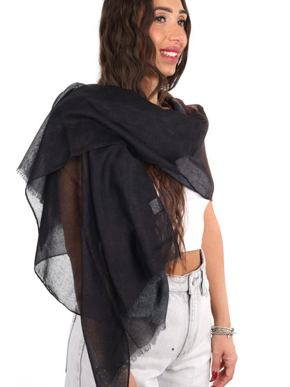 Pashbag soho pure pashmina da unisex nero