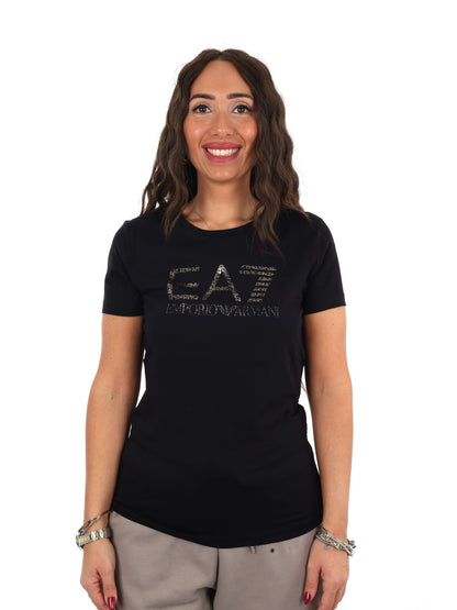EA7 train visibility t-shirt da donna nero