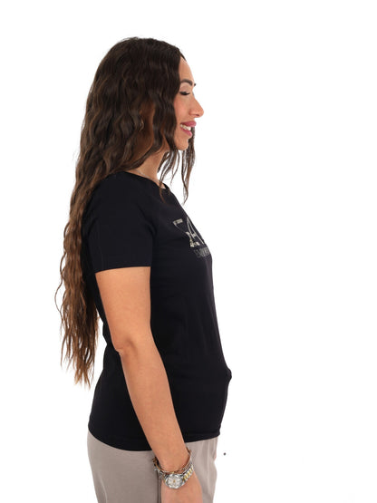 EA7 train visibility t-shirt da donna nero