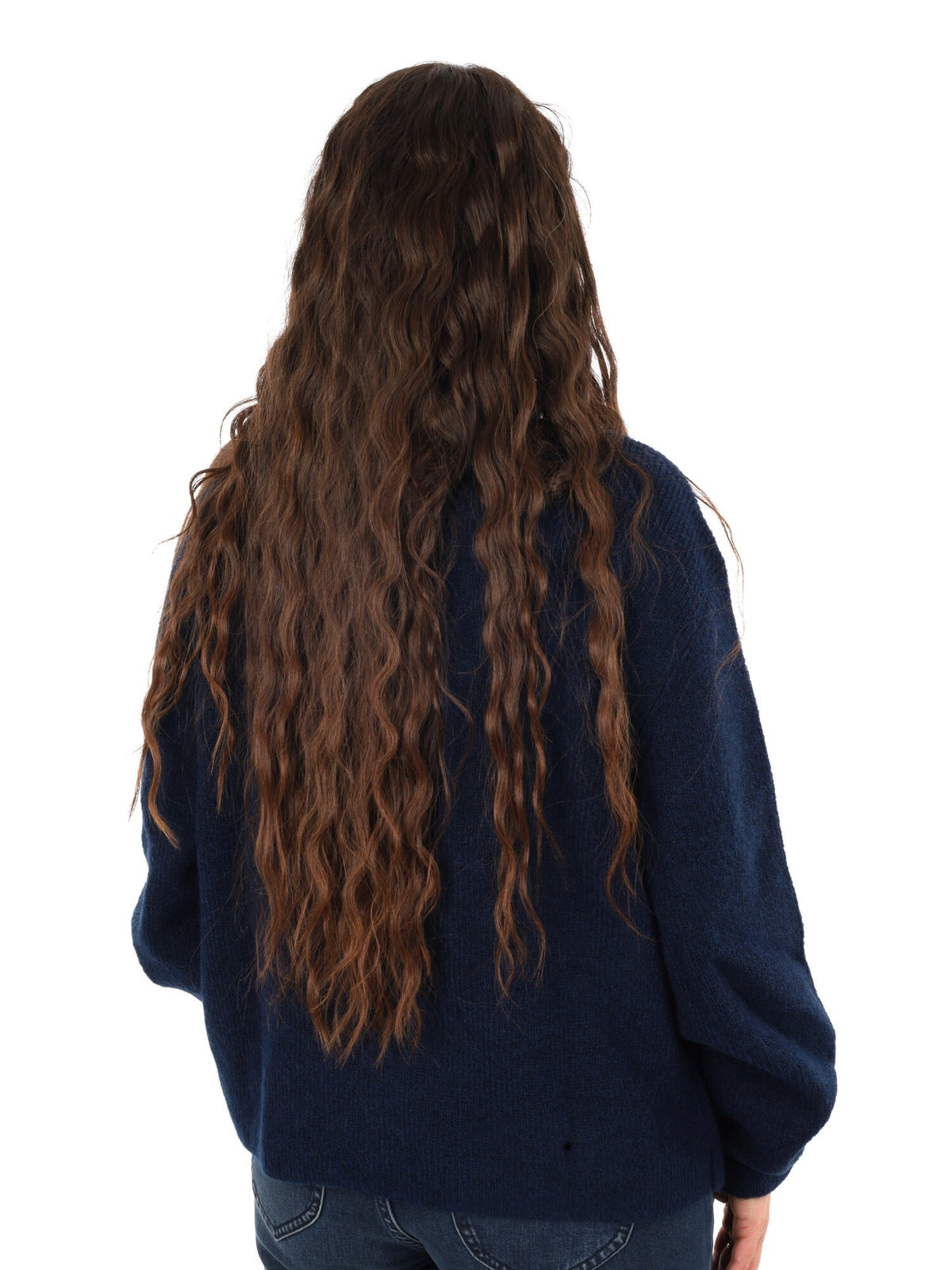 Tommy jeans mockneck maglia da donna blu