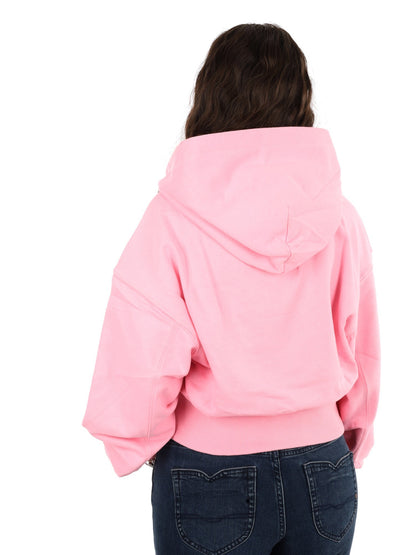 Tommy jeans ovs sh felpa da donna rosa