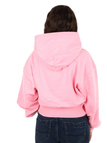 Tommy jeans ovs sh felpa da donna rosa