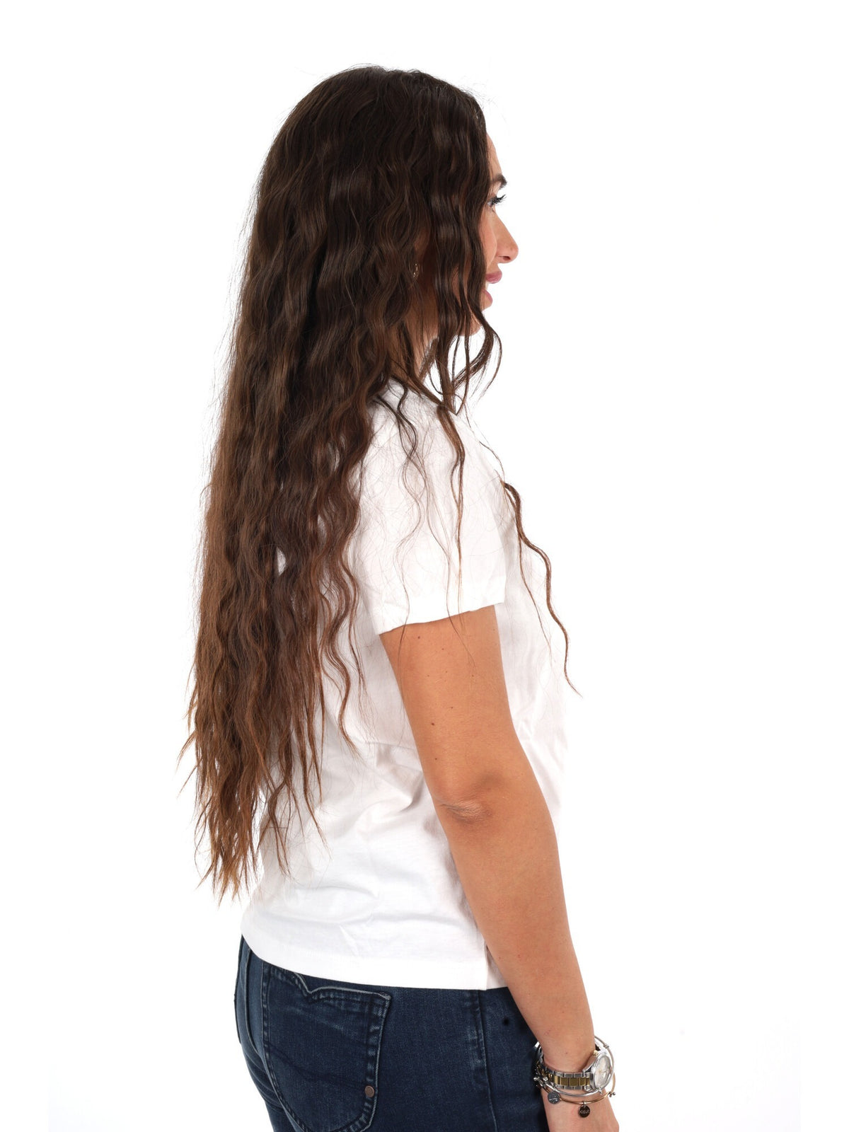 Tommy jeans re.class t-shirt da donna bianco