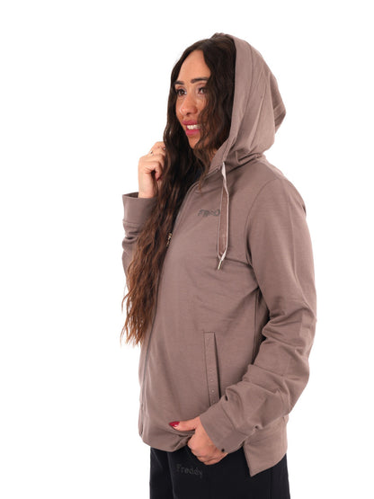 Freddy college luxe felpa da donna marrone