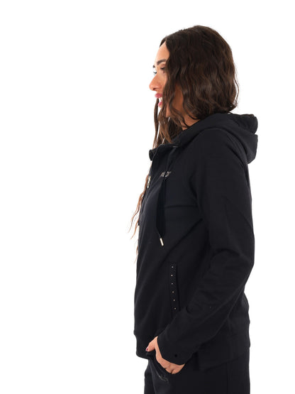 Freddy college luxe felpa da donna nero