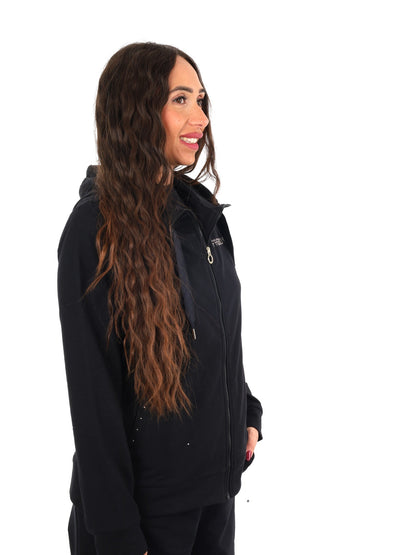 Freddy college luxe felpa da donna nero