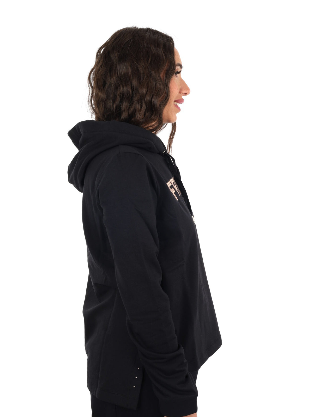 Freddy college luxe felpa da donna nero