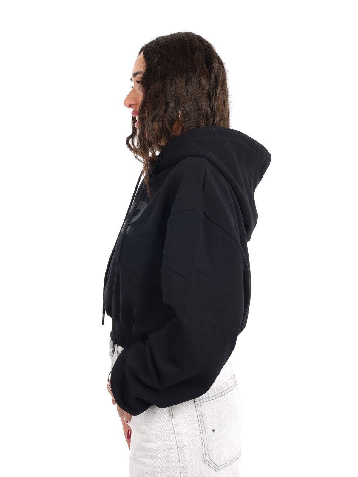 DS2 felpa cappuccio da donna nero