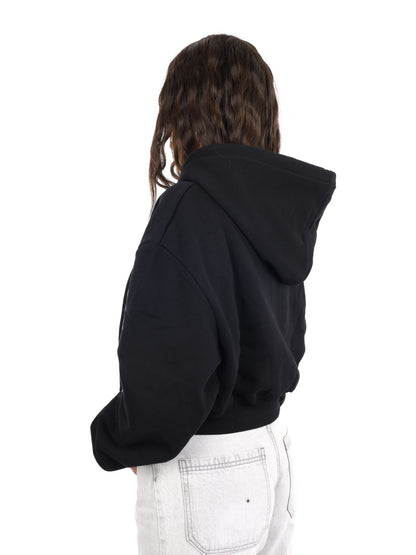 DS2 felpa cappuccio da donna nero