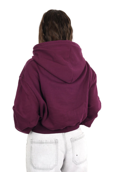 DS2 felpa cappuccio da donna viola